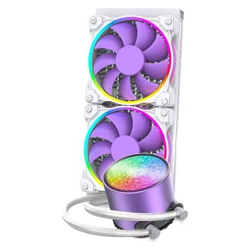 ID-Cooling CPU Water Cooler - PINKFLOW 240 DIAMOND PURPLE (16,3-33,5dB max. 93,78 m3/h 2x12cm) (COLIDCPINKFLOW240DP)