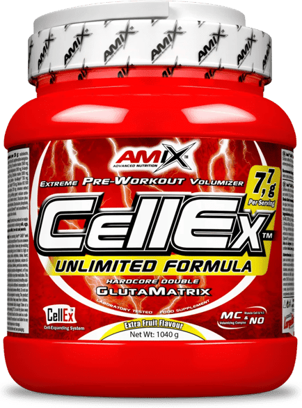 Amix Nutrition Pre-entreno Cellex Unlimited en Polvo 1040g Ponche de Fruta