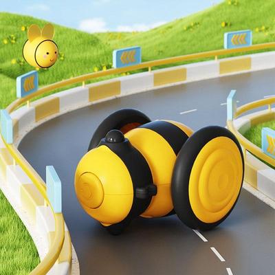 United Bee Shaped Interactive Cat Toy With Automatic Motion And USB Rechargeable Design yellow
