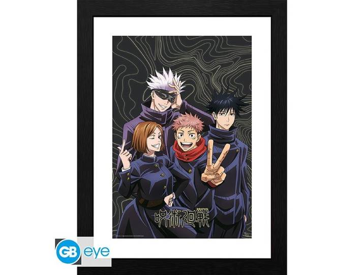 JUJUTSU KAISEN - Tirage encadré Photo de groupe (30x40) x2