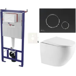 SAT Wand-WC-Set für Trockenbau/Vorwandmontage SIKOSSREX6778K