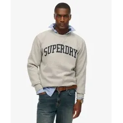 Superdry für Herren. M2014090A Athletic Essential Sweatshirt grau (S), Lässig, Baumwolle