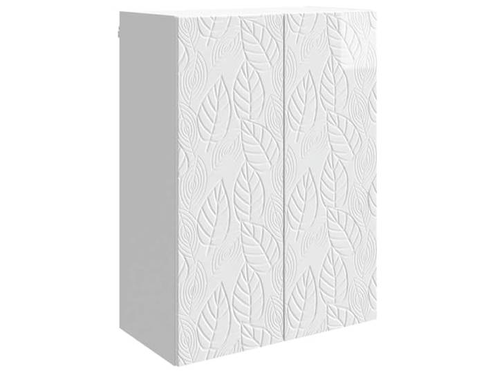 GFEROMRF Wandschrank Hochglanz Weiß 66 x 34,5 x 90 cm Holzwerkstoff Hochglanz Weiß, Holzwerkstoff, 90° Pendeltüren, Holzbretter, wandmontiert, pflegeleichte Oberfläche