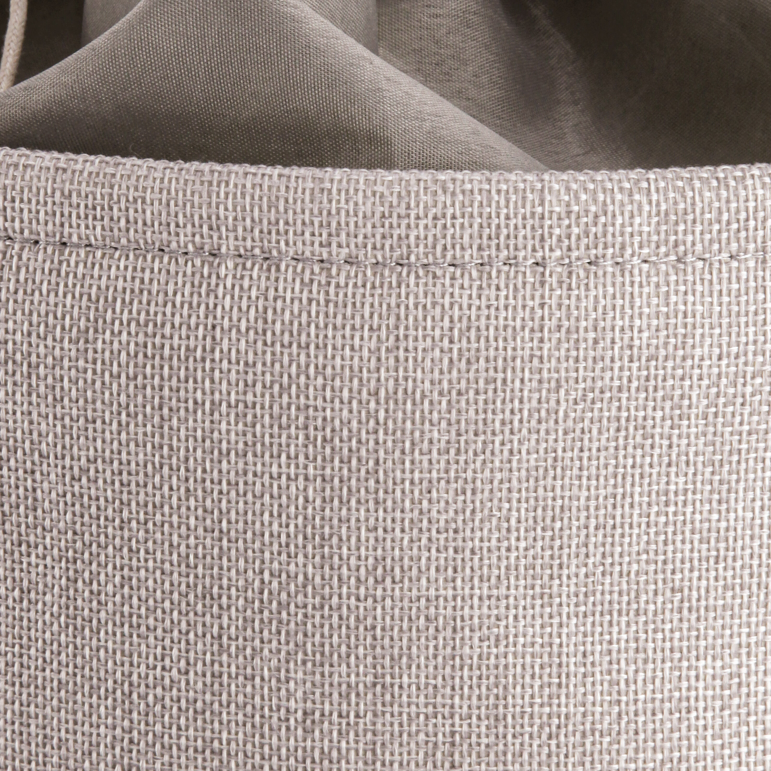 Wäschesack KLEINE WOLKE "Baggy", beige (silbergrau), B:39cm H:58cm T:39cm Ø:39cm, Polyester, Wäschesammler, Wäschesack