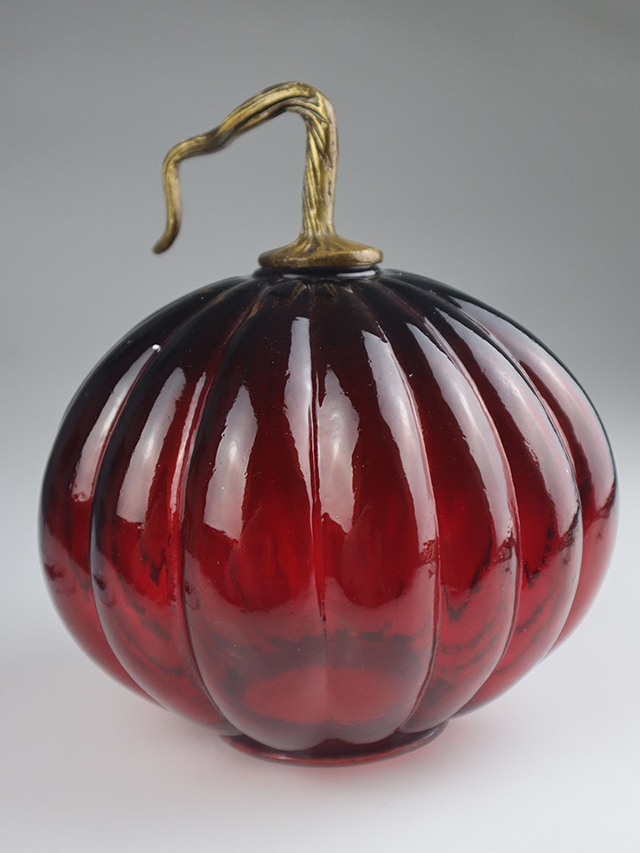 AM Design Dekofigur ''Kürbis'' in Rot - (H)23 x Ø 21 cm - onesize