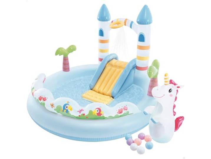 Intex Unicorn Castle Play Center 56148NP (aufgeblasen, 196 x 178 x 127 cm)