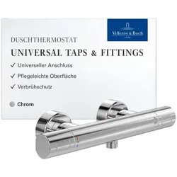 Villeroy & Boch, Duscharmatur + Badewannenarmatur, Universal Taps & Fittings Duschthermostat für Dusche Rund