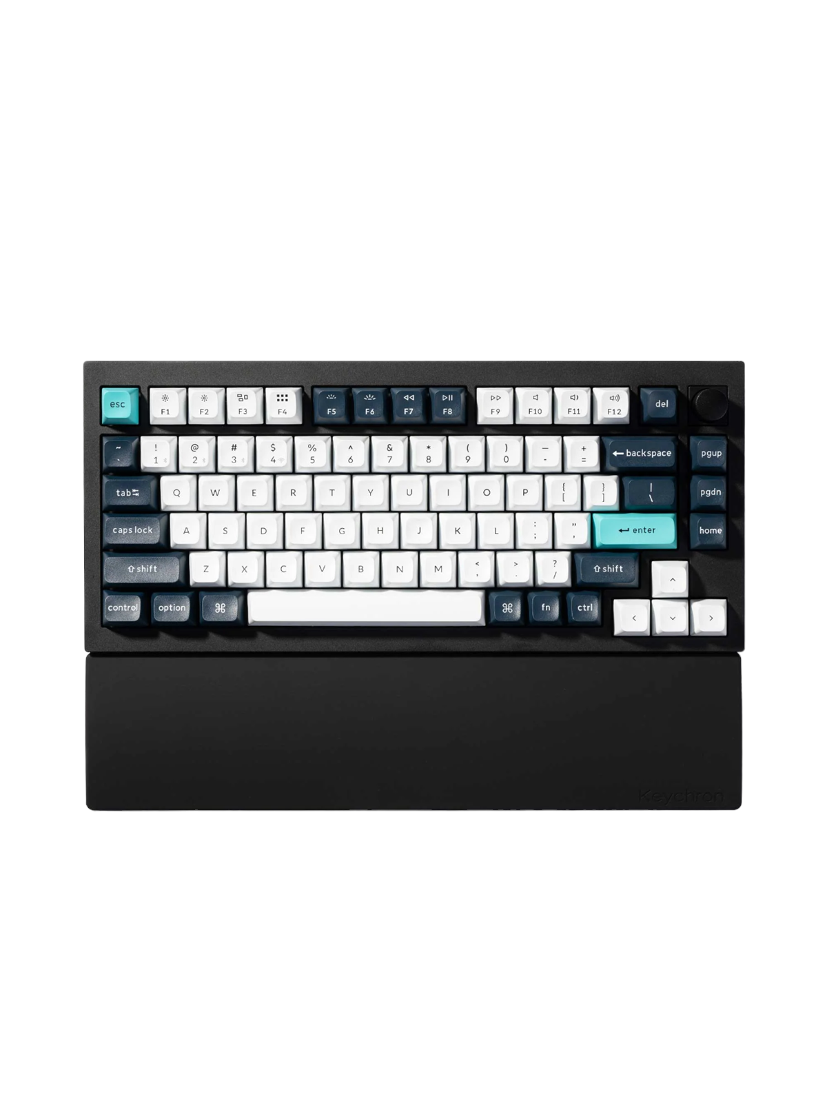 Keychron Silicone Palmrest V1/V2 series / Q1/Q2/Q9 series / P1 series - Handgelenkstütze - Schwarz