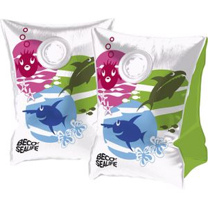 BECO Schwimmflügel Sealife 9805, Größe 00, bunt, 0 - 15 kg, 2 Kammern, aufblasbar, ab 0 Jahre