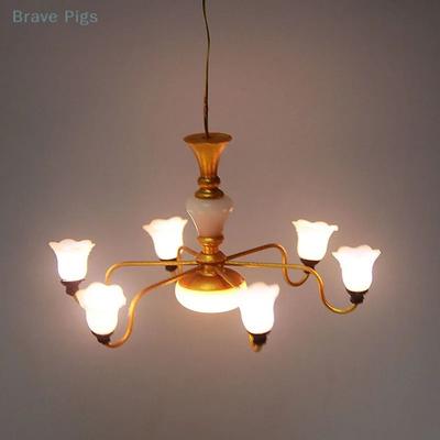 Uplift Essentials Illuminative Narrative Sculpture High Definition Dollhouse Architectural Chandelier style C
