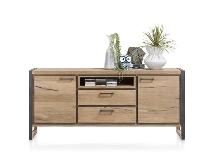 Henders & Hazel Metalo Sideboard Eiche Furnier/Metallgestell