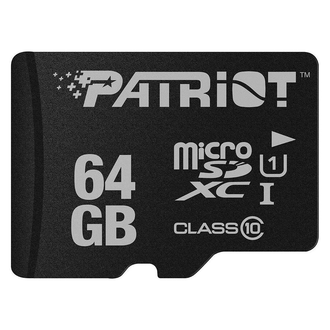 Patriot MicroSDXC UHS-I Klasse 10 (64 GB, microSDXC, U1, UHS-I) (PSF64GMDC10)