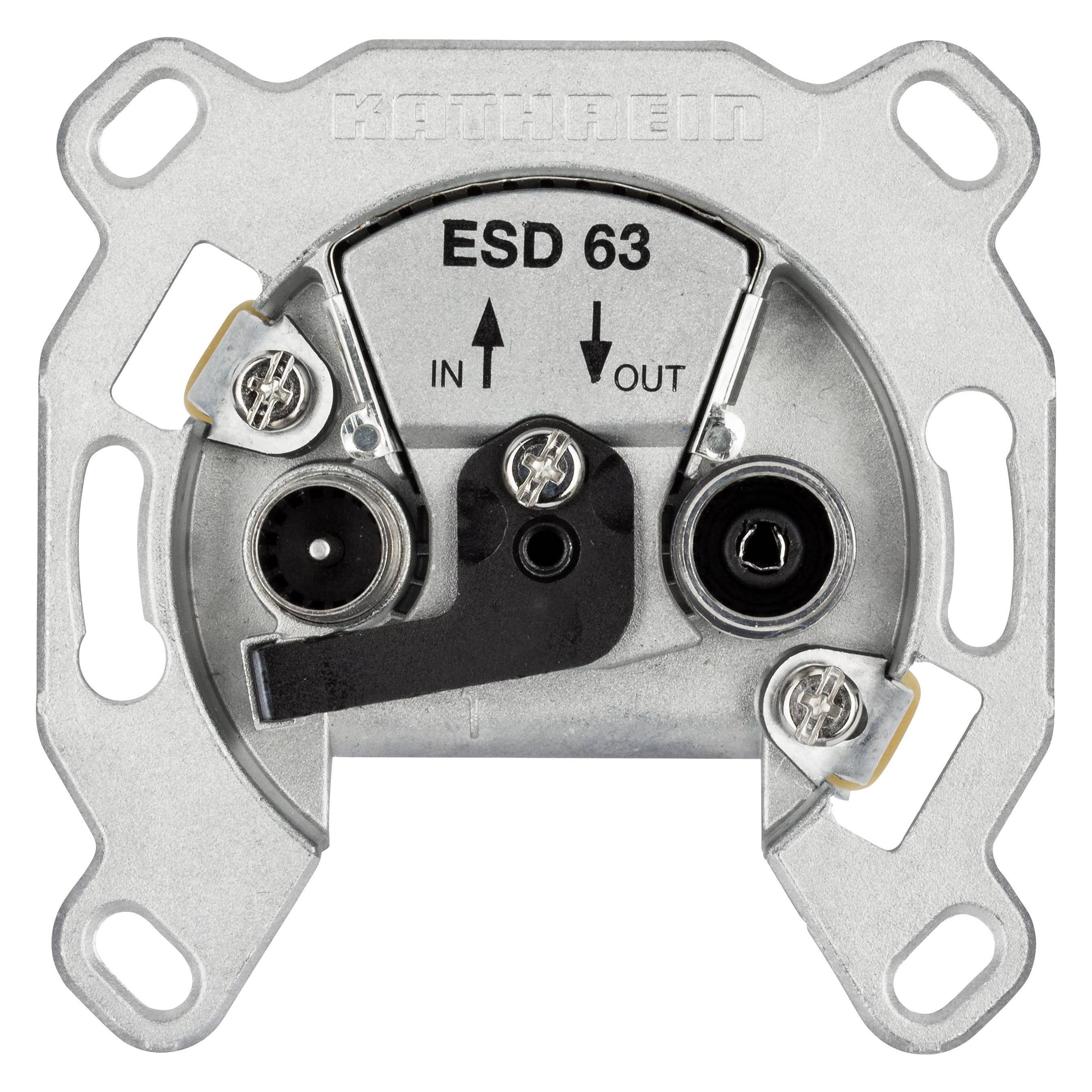 Kathrein ESD 63 Antennendose TV, UKW Unterputz Durchgangsdose (Antennenkabel) (ESD 63)