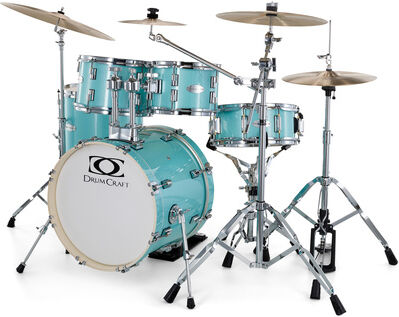 DrumCraft Series 3 Junior Set Bundle TQS Turquoise Sparkle