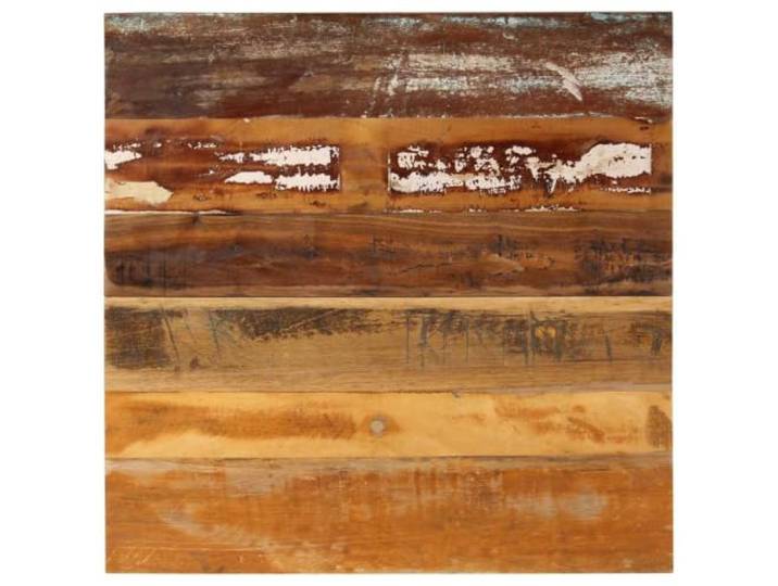 Kaorsrow Tischplatte Altholz 70x70 cm Quadratisch Massivholz Ersatzplatte Rustikale quadratische Tischplatte aus Altholz massiv für Couchtische im Wohnzimmer und Bars, inklusive Holzstützen.