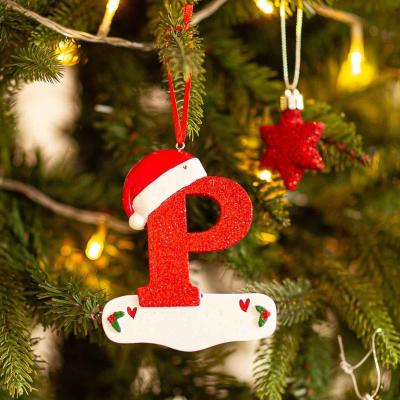 Discount Dollar Deals Christmas Tree Decoration Letter Pendant, DIY Xmas Holiday Acrylic, Ornament For Home Decor red16 1pcs