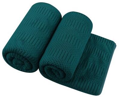 JML "2 Pack Premium Jacquard Fleece Bath Towel, Velvet Highly Absorbent Towels 30""x60"""