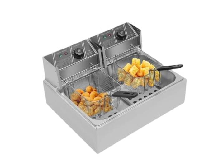 3200 W 12 L Elektrisches Fritteusenöl, Doppelt
