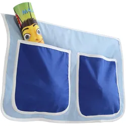 Betttasche "Stofftasche", hellblau/dunkelblau