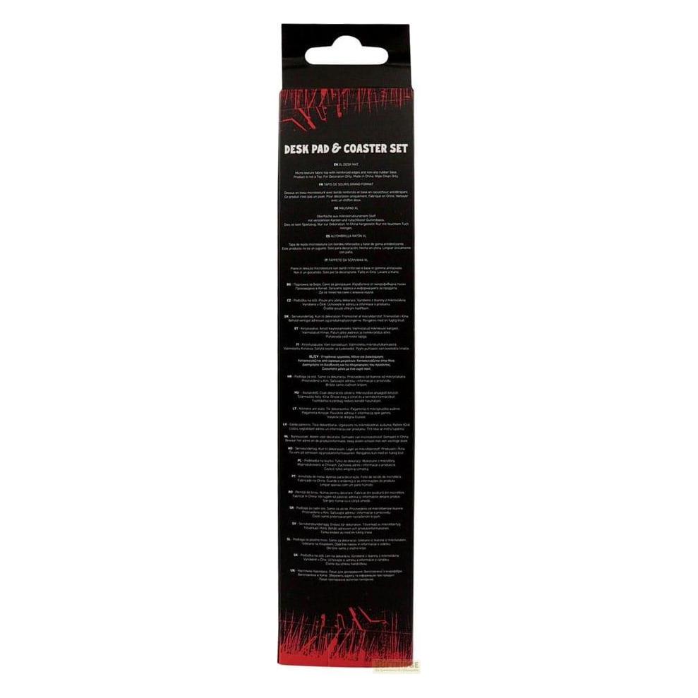 Fanattik Stranger Things Schreibtischunterlage & Untersetzer Hellfire Club (35 x 6.30 cm) (FNTK-NFX-ST09)