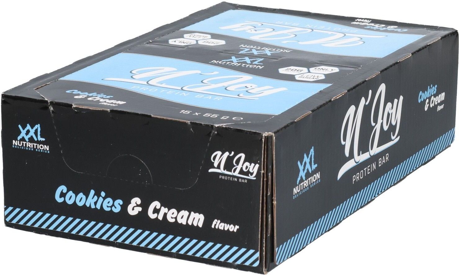 XXL Nutrition N'Joy Protein Bar Cookies&Cream 15st 15 St Riegel