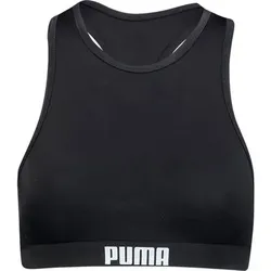 PUMA Damen Top SWIM WOMEN RACERBACK SWIM TOP, Größe XS in Schwarz Schwarz