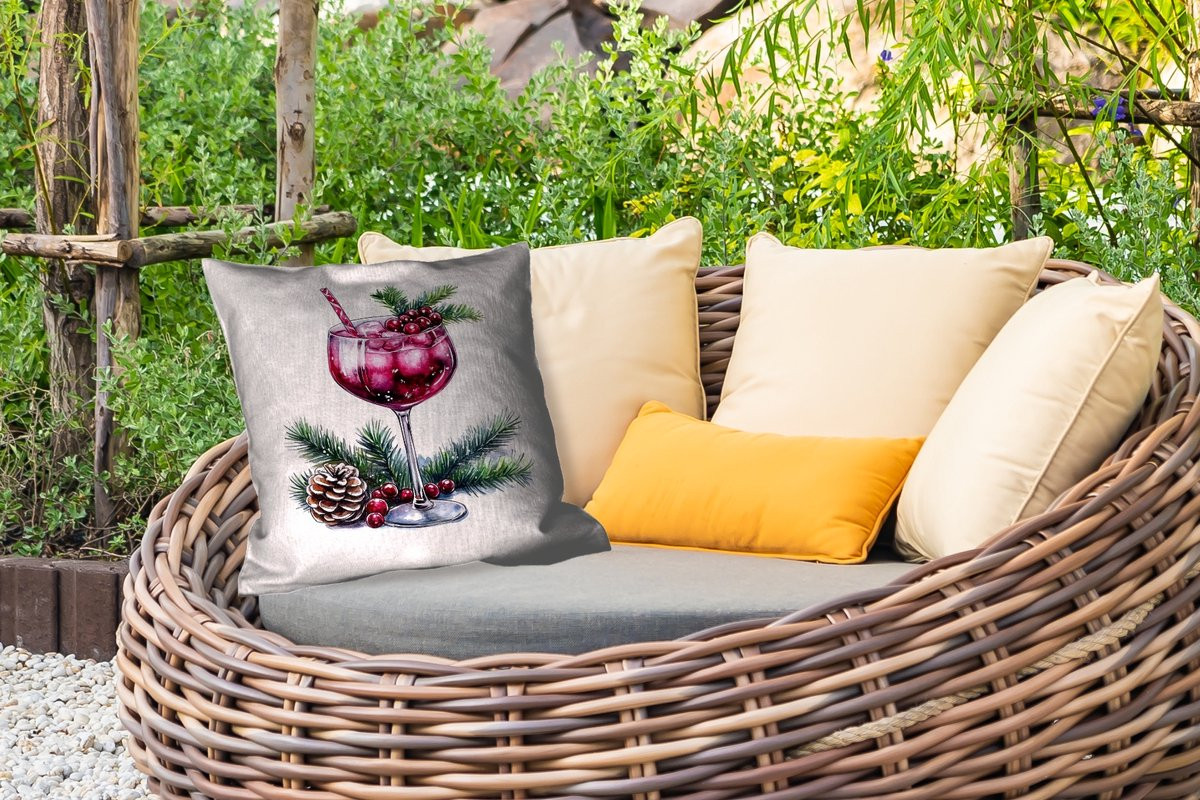 Weerbestendig Buitenkussen Cocktail Decoratie 45 x 45 cm