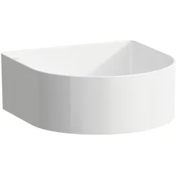 LAUFEN Sonar Waschtisch-Schale, ohne Hahnloch, ohne Überlauf, 340x340mm, inklusive Keramikabdeckung für Ablaufventil, weiß, H8123400001121, Farbe: Weiß