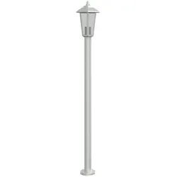 Helloshop26 - Silberne Stehleuchte für den Außenbereich 120 cm Edelstahl Silber 02_0042516