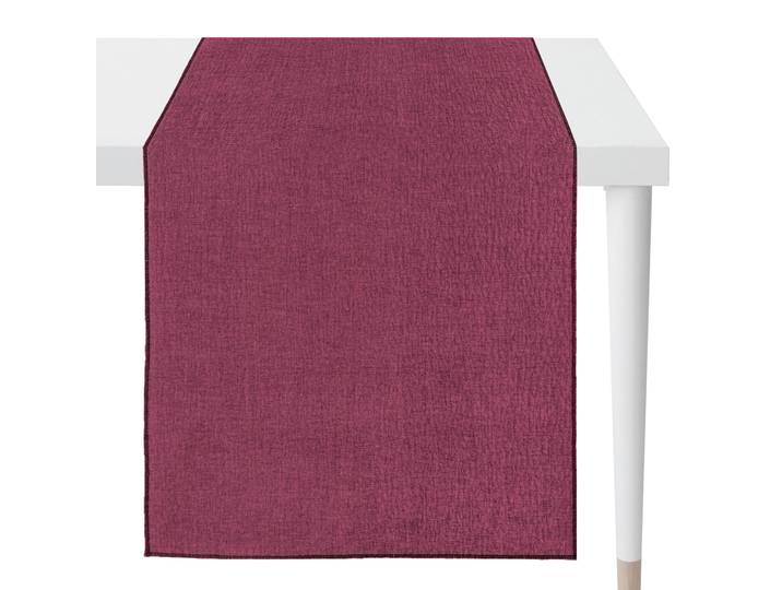 Chemin de table Stone 46 x 140cm Rouge