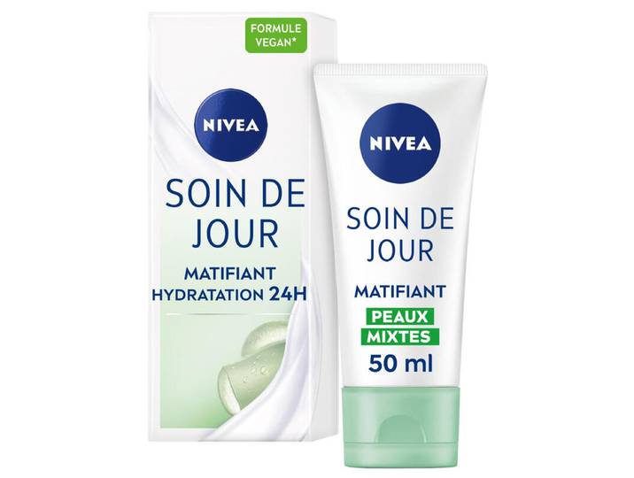 NIVEA Essentiels Soin Jour 24H Hydratant FPS 15 Peaux Sensibles 50 ml