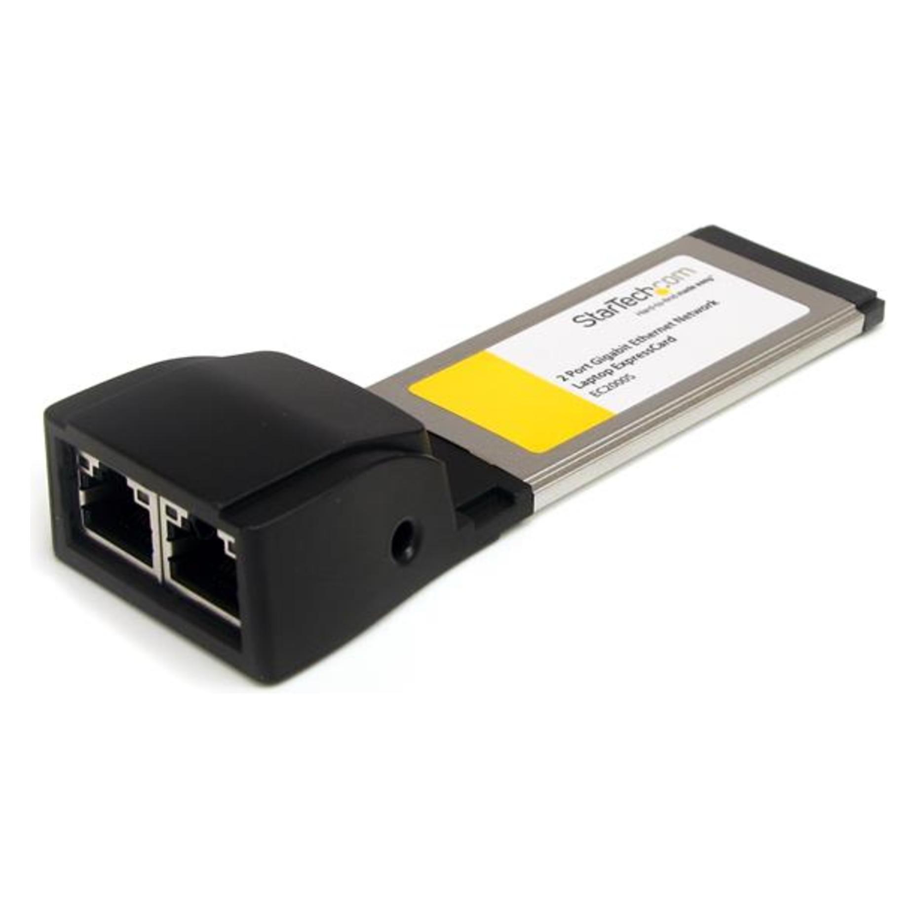 StarTech EXPRESSCARD 1000 NIC ADAPTER (ExpressCard, RJ45 (2x)) (EC2000S)