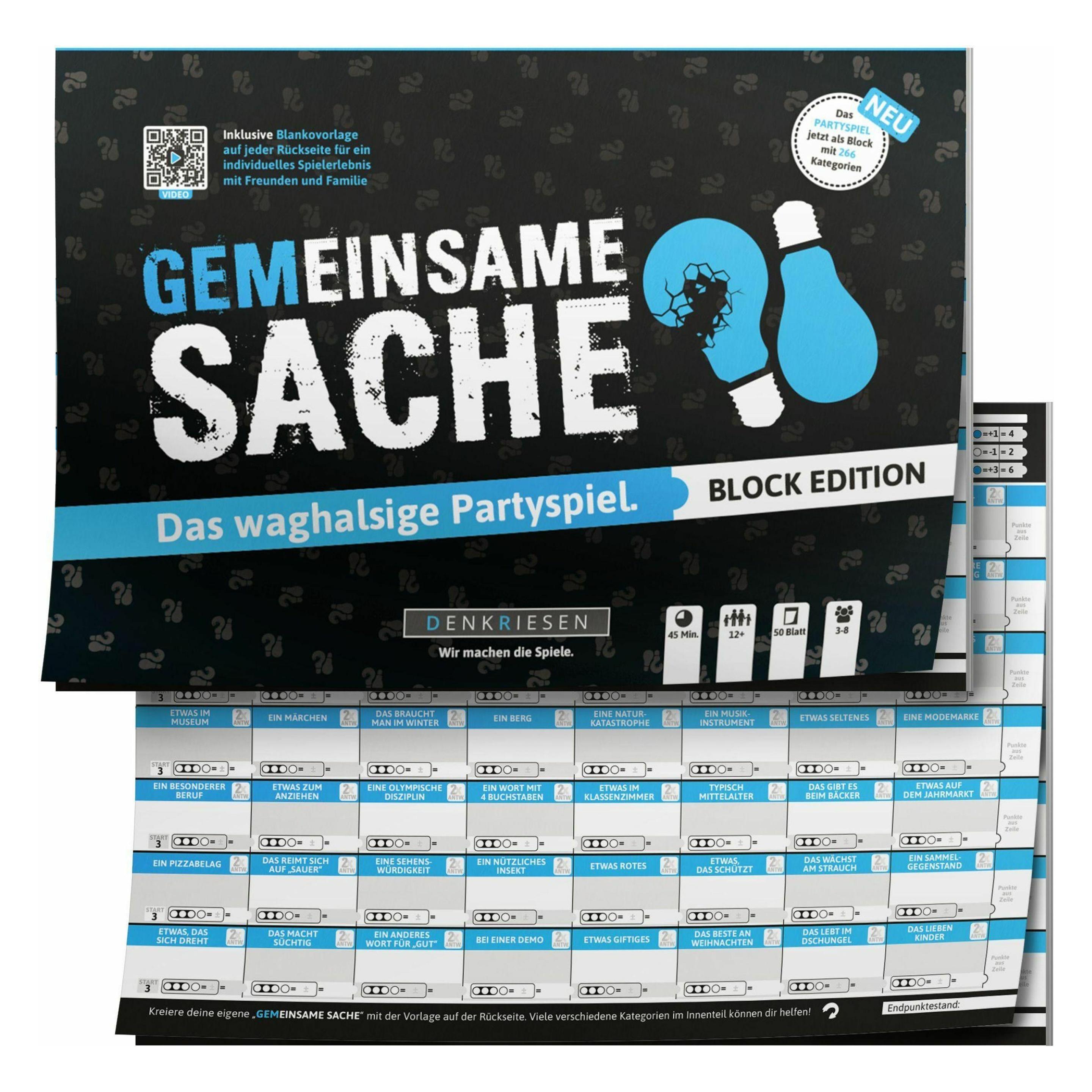 Denkriesen Partyfieber - Gemeinsame Sache Block Edition (d) (3 - 8 Spieler) (102112)