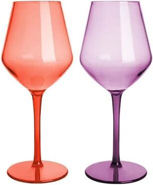 Uplifted Goods Unbreakable Tritan Wine Glass Set purple Red