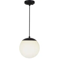 Pendellampe Außenleuchte Hängelampe Kugel Gartenlampe Terrassenlampe weiß H 87cm