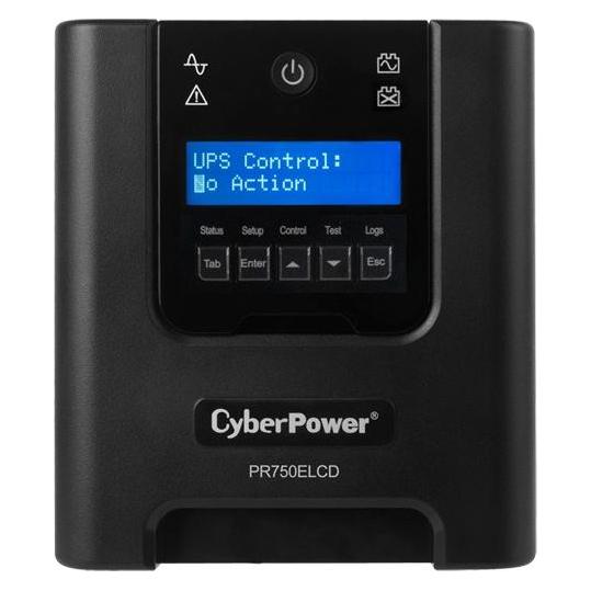 Cyberpower PR1000ELCD Line-Interactive 1000VA/900W Sinsuwelle AVR LCD Ausgang (8) IEC RS232 USB HID EPO SNM... (1000 VA, 900 W, Line-Interaktiv USV) (PR1000ELCD)