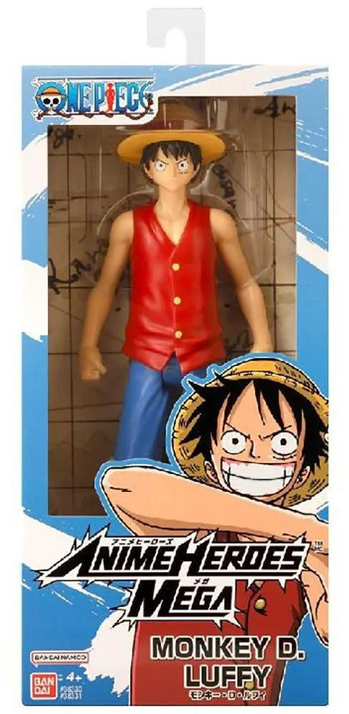 Bandai One Piece Anime Heroes Mega Luffy Figure - 30 cm