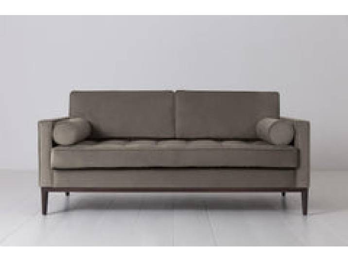 Zweisitzer-Sofa Model 02, Elefantengrau