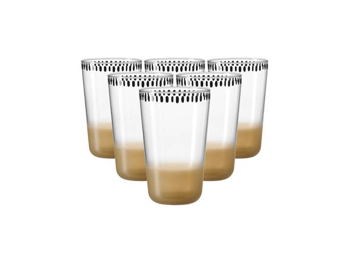 Ritzenhoff Breker Trinkgläser Natura Creme 400 ml 6er Set, Glas, Gläser, Trinkgläser