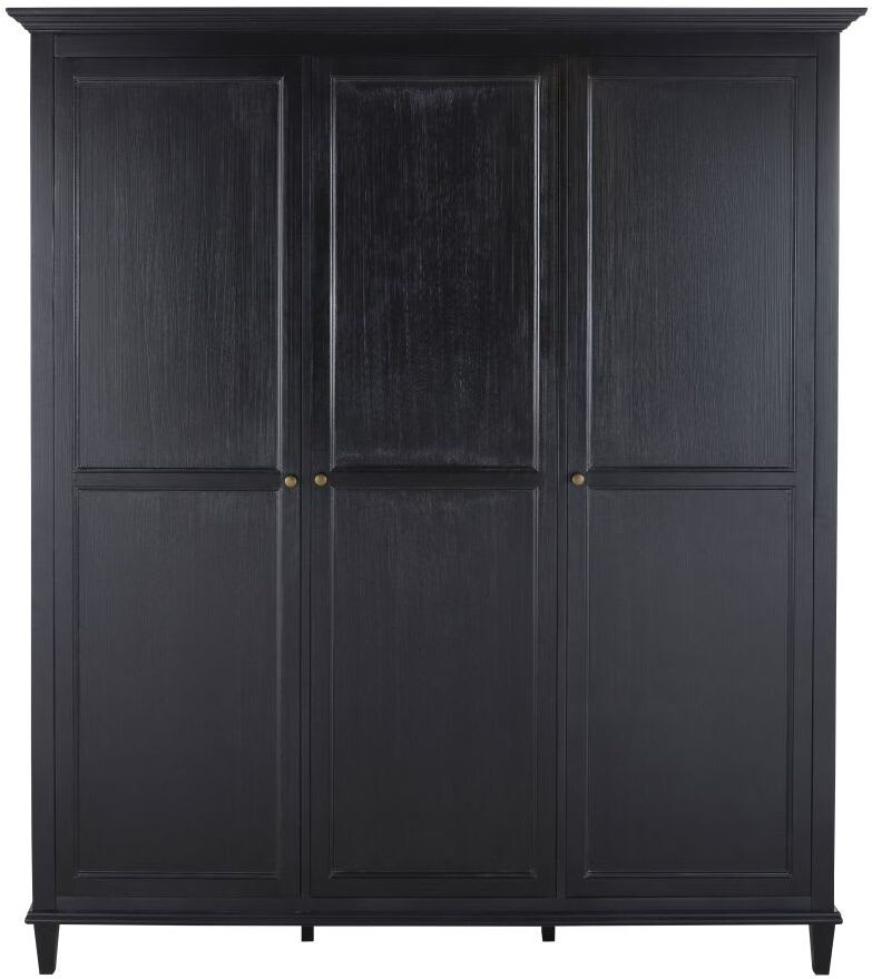 Maisons du Monde Armoire 3 portes noire L179 Noir 178.7x210x54.5cm