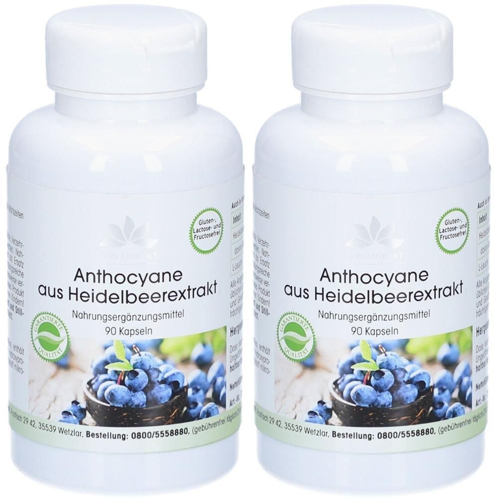 Anthocyane aus Heidelbeerextrakt Kapseln 2x 2x90 St