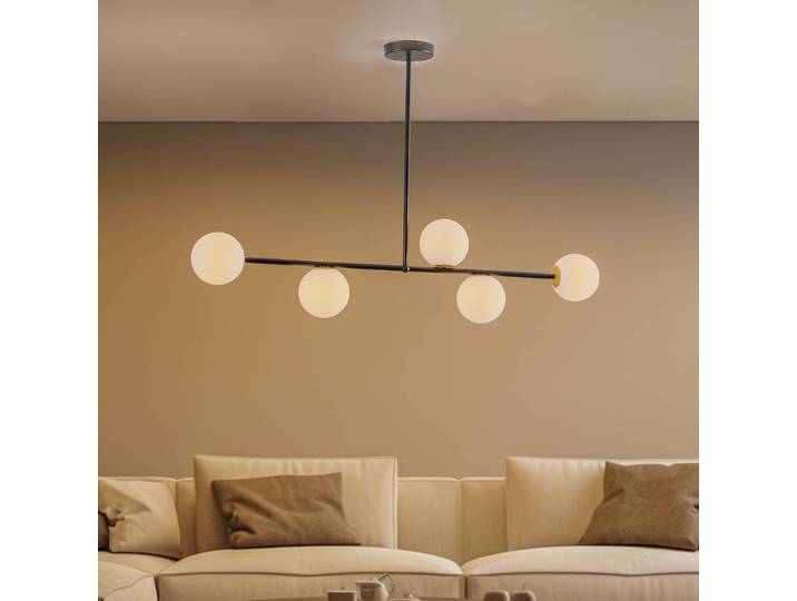 Hängeleuchte Gama 5 SIGMA, dimmbar, schwarz, für Wohn- / Esszimmer, Metall, Modern, Kugellampe