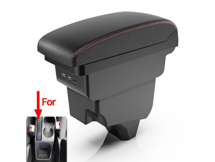 Accoudoir de voiture pour Peugeot 208 2019 2020 2021, boîte d'accoudoir de voiture, pièces de modification, détails intérieurs, boîte de rangement, accessoires