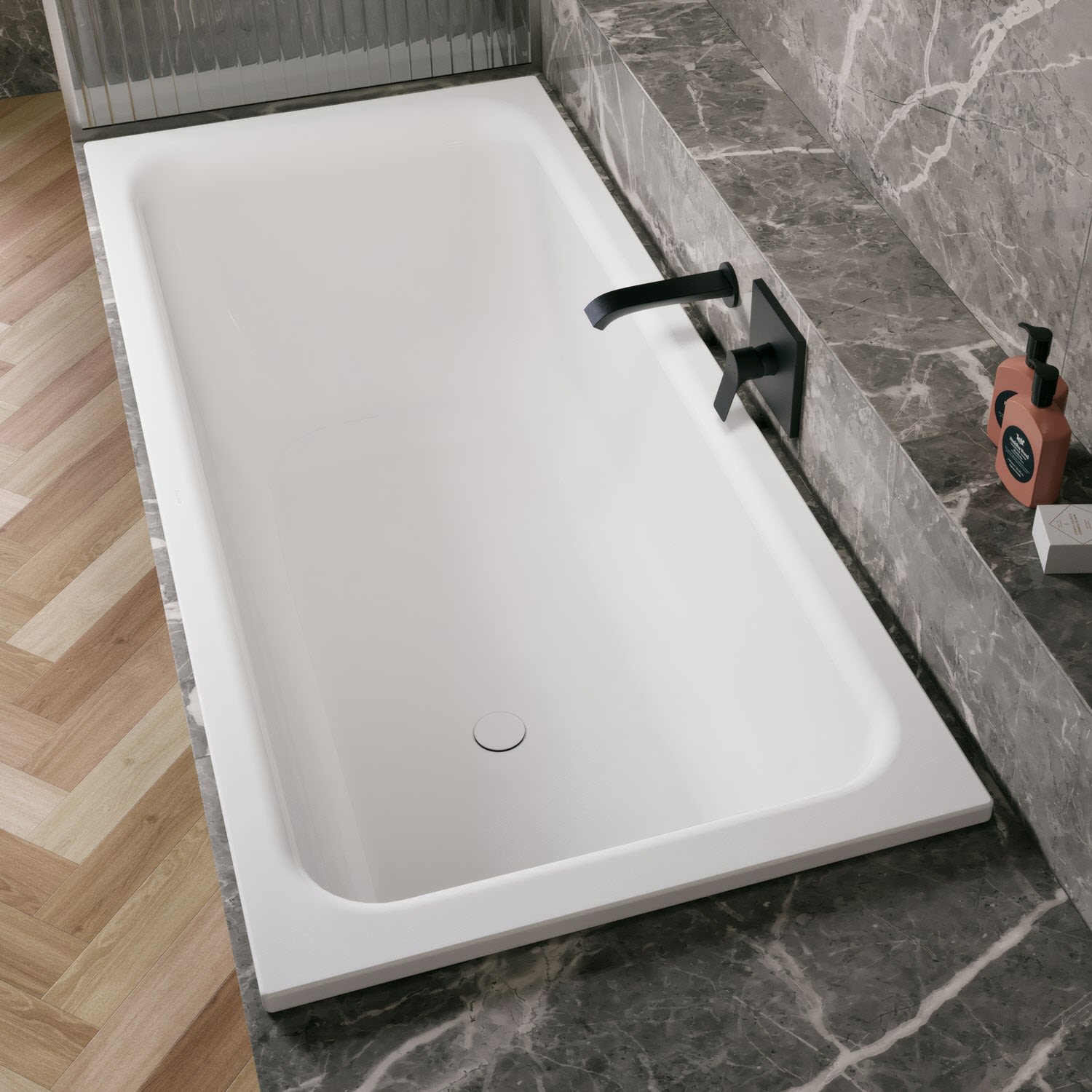 Bette Select Badewanne 170 x 70 x 42 cm Ablauf mittig