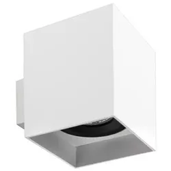 Brumberg 45204550 Wand-Anbaumodul quadratisch, weiss struktur / schwarz struktur, L x B: 90 x 90