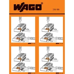 Wago 210-199 Handhabungsaufkleber,für MULTI CONNECTION SYSTEM 210199  - 100 Stück