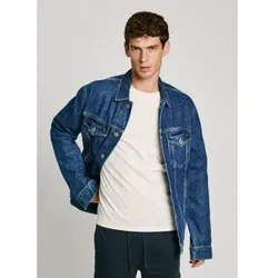 Pepe Jeans für Herren. PM402715HW5 Blaue Jeansjacke (L), Lässig, Denim