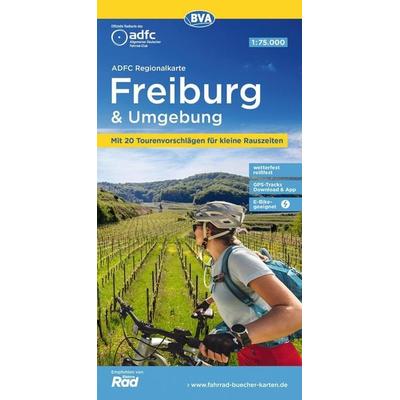 BVA ADFC Regionalkarte Freiburg und Umgebung 1:75.000, Sonstige von , KOMPASS Freytag & Berndt, 978-3-96990-140-3