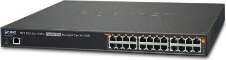 PLANET 12-Port GB 802.3at POE+Inj.Hub