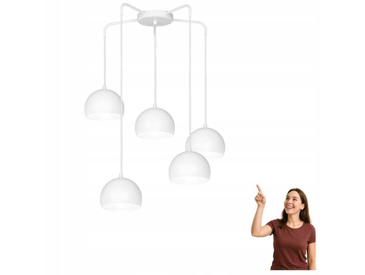 Luminex SOOL 1213 Hanglamp - 5 lichtpunten\, Wit Mat